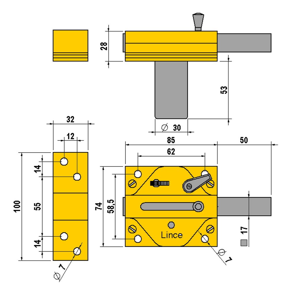 cerrojo de alta seguridad Lince 
